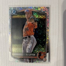2025 Bowman Chrome - Prospects DJ Layton #BCP-252 Mini-Diamond Refractor (RC)