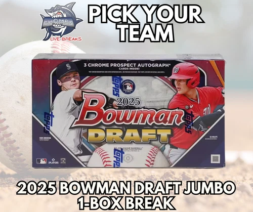 CHICAGO CUBS 2025 Bowman Draft Jumbo 1-Box Break #1