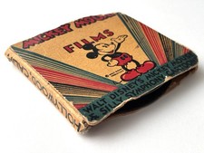VTG 1930s Walt Disney Mickey Mouse  Silly Symphony 8mm Film Reel with Orig Box