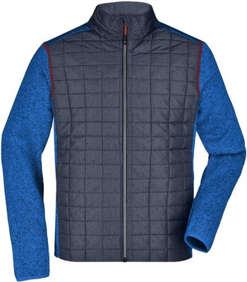 Men's Knitted Hybrid Jacket Strickfleecejacke im stylischen  | JN742
