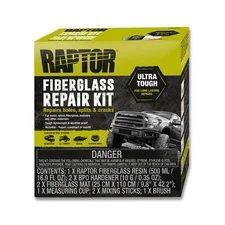 U-POL Raptor Fiberglass Repair Kit - Fiberglass Resin, Hardener, Mat, UP5050