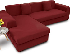 Copridivano Antimacchia Elasticizzato Penisola Componibile Tinta Unita Modello P