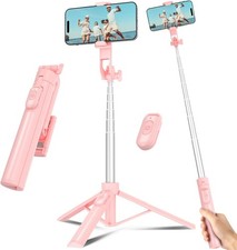 Portable Phone Tripod with Wireless Remote  50in Aluminum Stand for iPhone