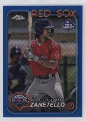 2024 Topps Pro Debut Chrome Blue Refractor 95/150 Nazzan Zanetello #PDC-174 fm0