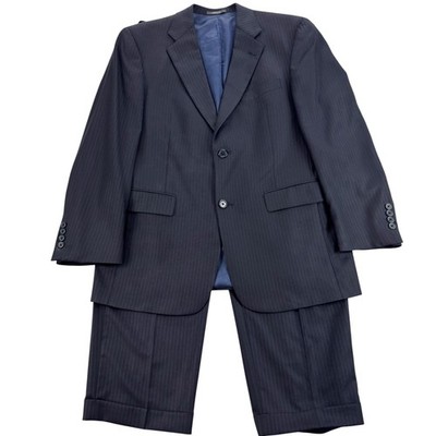 Austin Reed Suit Mens 42 Regular Blue Pinstripe 2 Piece Business Pants 36x28 USA