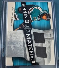 2008-09 Upper Deck SPx Winning Materials Jonathan Cheechoo Sharks