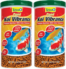 pond Koi Vibrance 1.43 Pounds, Soft Sticks, Floating Pond Food, pond
