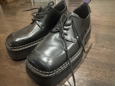 Eytys Phoenix Derby Black Leather Shoes   US 8.5W /EU 39