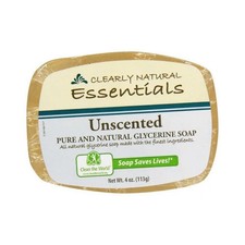 Essentials Glycerin Bar Soap Unscented 4 Oz