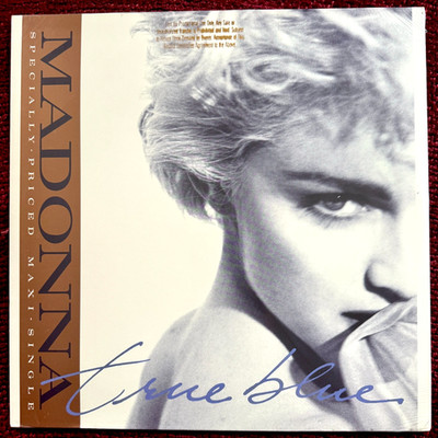 MADONNA TRUE BLUE 12'' RECORD SEALED US GOLD STAMP PROMO 1986 PAPA DON'T PREACH 