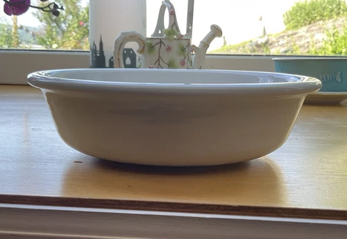 Homer Laughlin Fiesta Ware Classic Rim Cereal/soup Bowl White 6 7/8” Set Of 4