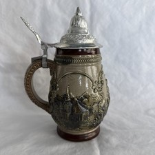 Vintage House of Goebel Beer Stein West Germany Alps Chalet Edelweiss