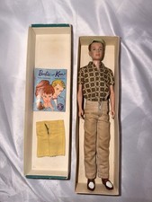 Vintage Mattel Ken Fashion Doll 1961 Barbie with Original Box, Outfit, Booklet