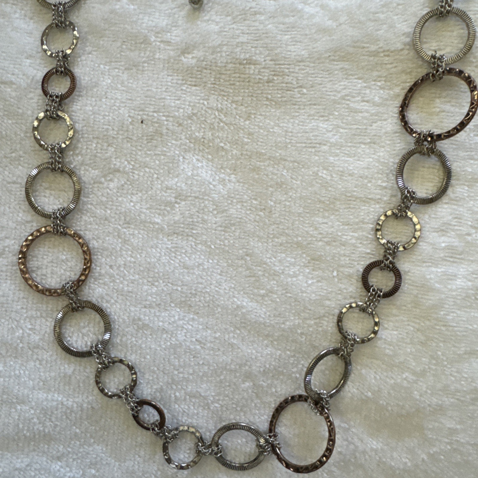 Chico's Multi-Strand Silver Tone Multiple Pendant… - image 3