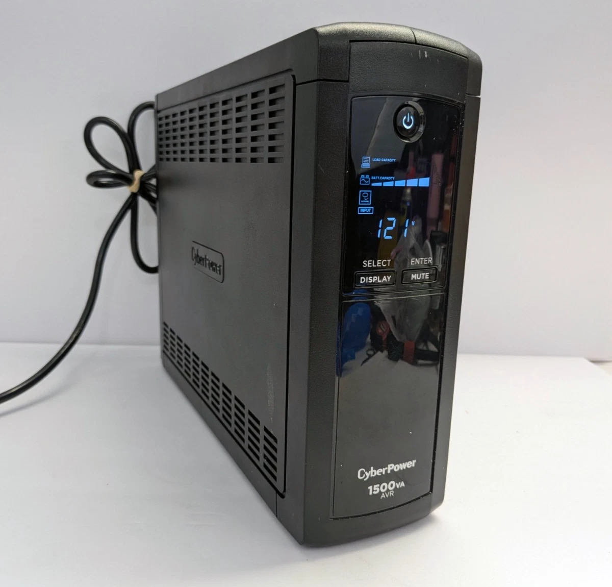 CyberPower CP1500AVRLCDa UPS 1500VA 900W LCD AVR w/ Battery Tested Working
