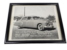 Oldsmobile 1951 Car Photo General Silent Safety Tires Original Bill Wood Photo