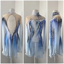 ice figure skating competition dress Gymnastics costume dance Dress dyeing