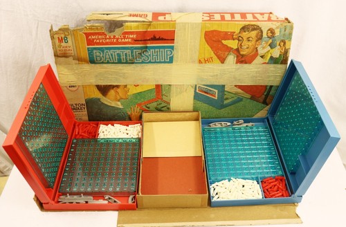 Vintage Battleship Board Game Milton Bradley Battered Box See Descript Pictures - 第 2/4 張圖片
