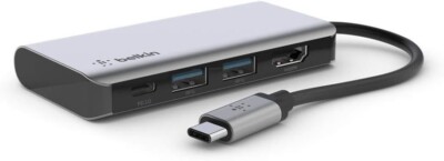 Belkin Connect USB-C 4-in-1 Multiport Adapter Dock Brandneu Versiegelt