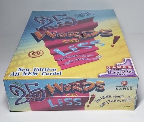 25 Words or Less Word Board Game Winning Moves 2000 NEW SEALED Vintage - Picture 4 of 4