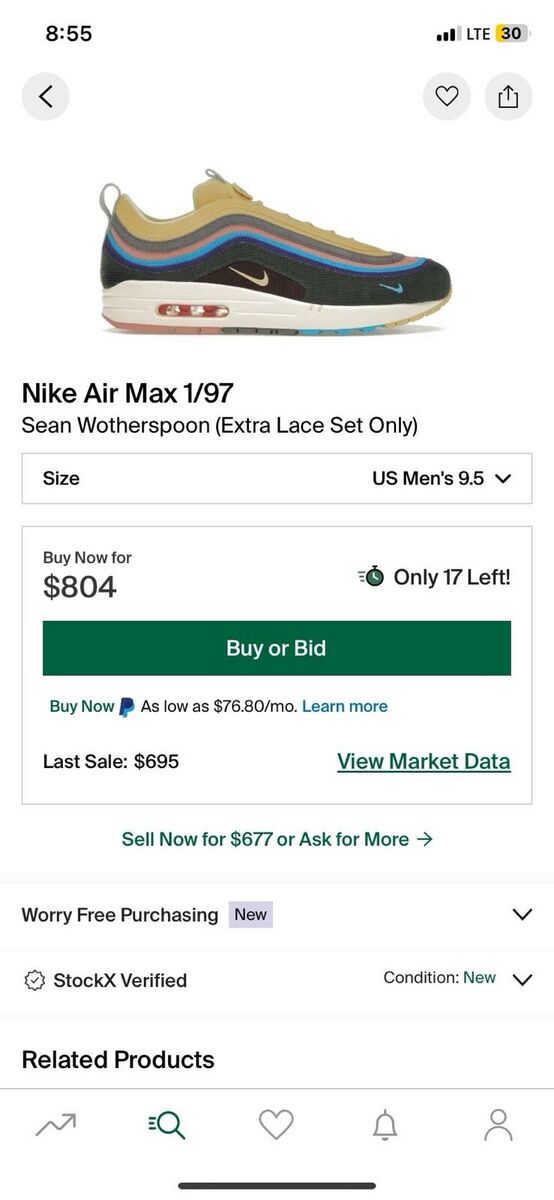 Nike Air Max Sean Witherspoon Size 9.5 888412836611| eBay