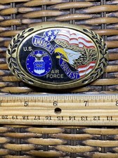 "America's Bravest" USAF Belt Buckle by Aminco/Heritage Solid Brass 1987
