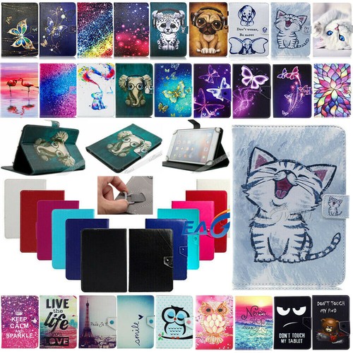 Universal Folding Folio Leather Case Cover For Laser 7 / 10 Inch Android Tablet