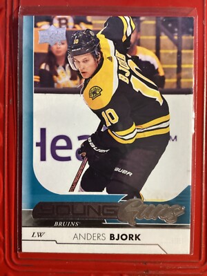 2017-18 Upper Deck #203 Anders Bjork Young Guns Boston Bruins Rookie (RC) Bruins