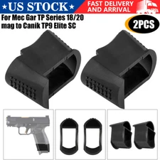 2pcs Magazine Sleeves for Mecgar TP Series 18/20 Mag to Canik TP9 Elite 9mm -USA