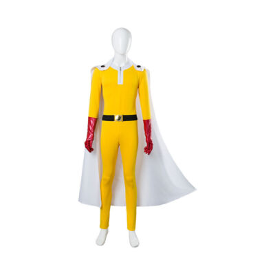 Anime One Punch Man Saitama Cosplay Kostuum Volledige Set Halloween Carnaval Show Superheld Rollenspel Bodysuits Jumpsuits Kostuum voor Man