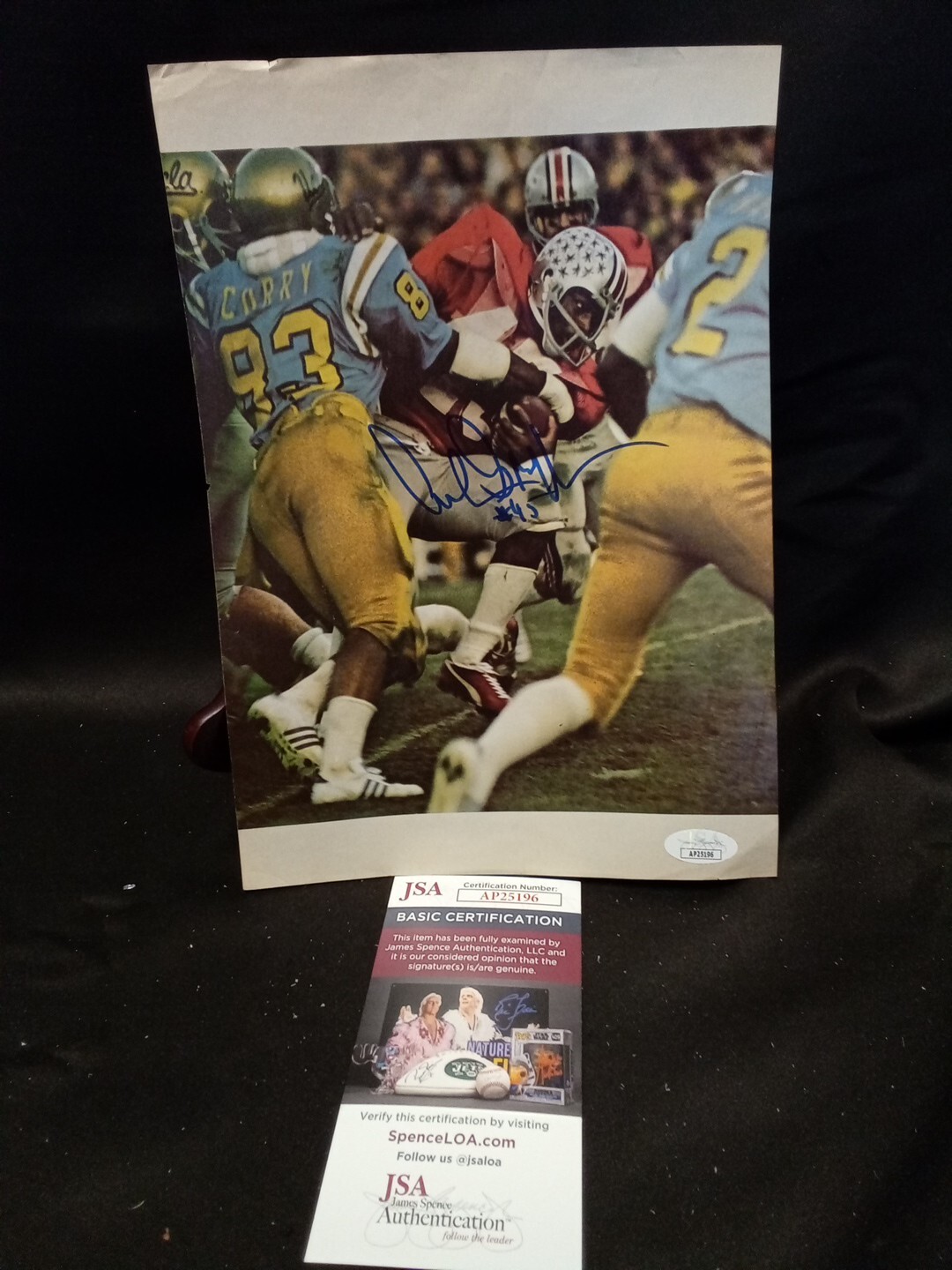 Archie Griffin Autographed Signed Magazine Page Photo 8x11 JSA -1 # 