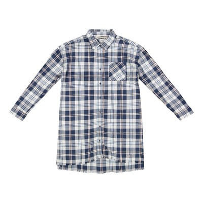Pepe Jeans Mädchen Junior Shirt Langarm blau kariert Oberteil Designer Tee Gr:8/128