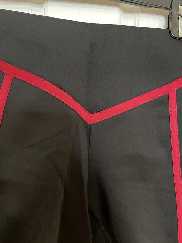 Corsé de ciclismo Ernest Leoty negro Chloé negro rojo pequeño sedoso original $140 Foto 2 de 4