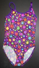 NWOT Costume leotard foil circles girls sizes Camisole Purple small child
