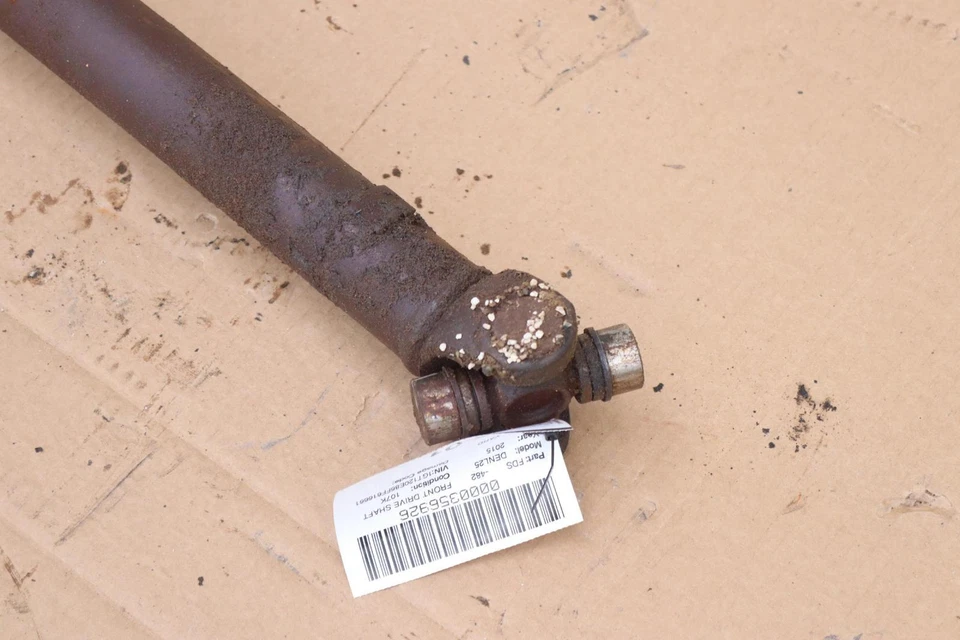 2011-2019 GMC SIERRA 2500 HD КАБИНА ЭКИПАЖА 4X4 6,6 Л ПЕРЕДНИЙ КАРДАННЫЙ ВАЛ КАРДАННЫЙ ВАЛ OEM - Изображение 4 из 4