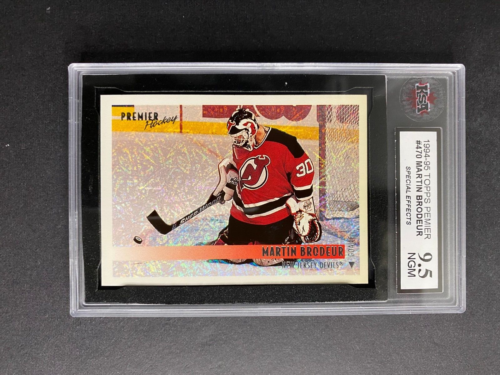 1994-95 TOPPS PREMIER SPECIAL EFFECTS MARTIN BRODEUR #470 KSA 9.5 NGM - Picture 1 of 2