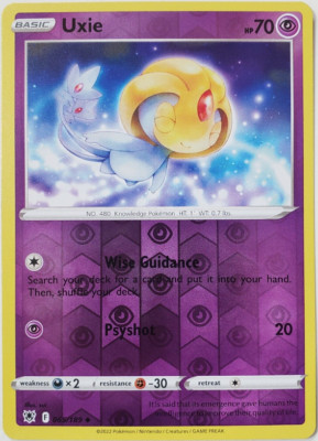 Uxie 065/189 Rev Holo - Pokemon SWSH10 Astral Radiance M/NM- New