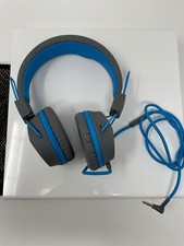 JLab JBuddies Studio Over-Ear Kids Wired Headphones Gray and Blue