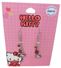 Hello Kitty Dangling Earring Set - Valentine's Hearts - Claire  s Exclusive New