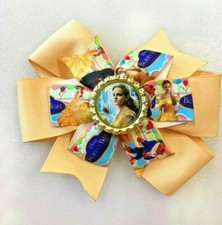 Beautiful Emma Watson Beauty and the Beast Inspired hairbow for girls.