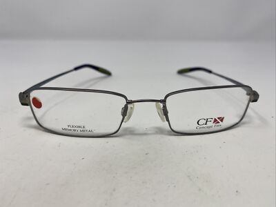 CFX Concept Flex CX7259 GR 52-19-145 Shiny Gray Full Rim Eyeglasses Frame -D18