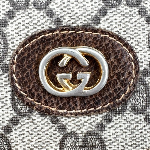 Vintage Gucci Crossbody GG Interlocking Shoulder Bag PVC Leather Pouch Authentic - Picture 20 of 24