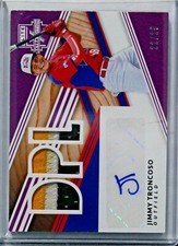 2020 ELITE EXTRA EDITION JIMMY TRONCOSO DPL MATERIALS RELIC AUTO /25