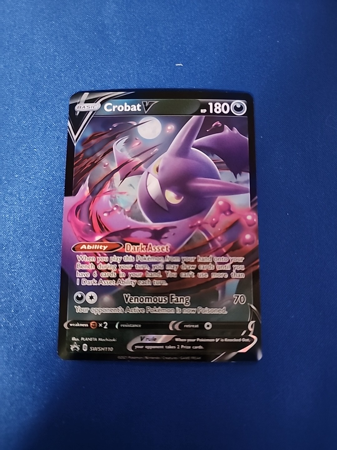 Crobat V SWSH110 Black Star Promo Trainer Toolkit 2021 Pokemon TCG Near Mint NM