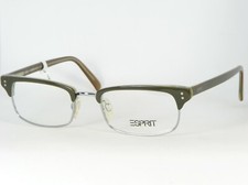 ESPRIT 9093 COLOR-915 OLIVE /SILVER EYEGLASSES GLASSES FRAME 49-19-140mm