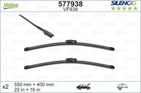 550/400MM Wischerblatt Dacia Dokker, Lodgy 03.12- Silencio Satz Vorne