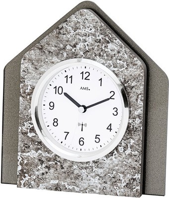 Horloge de table radio-pilotée moderne diamètre env. 10 cm - AMS Modè Horloge de table radio-pilotée moderne diamètre env. 10 cm - AMS Modè