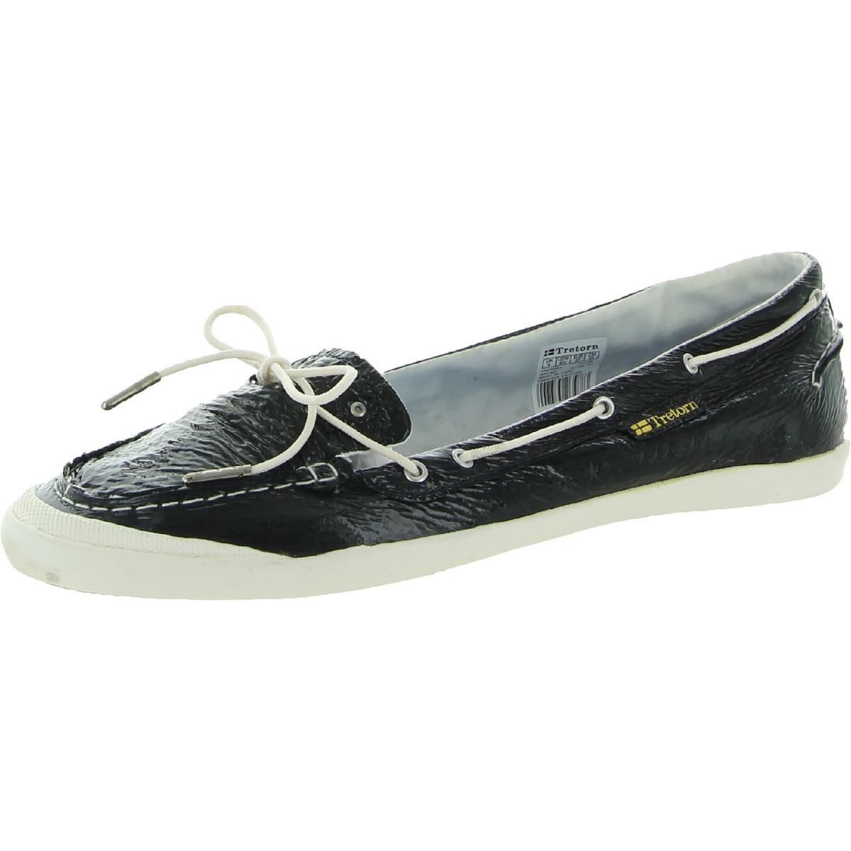 Tretorn Womens Sunniva Patent Navy Мокасины 65 Medium BM BHFO 5958 5090₽