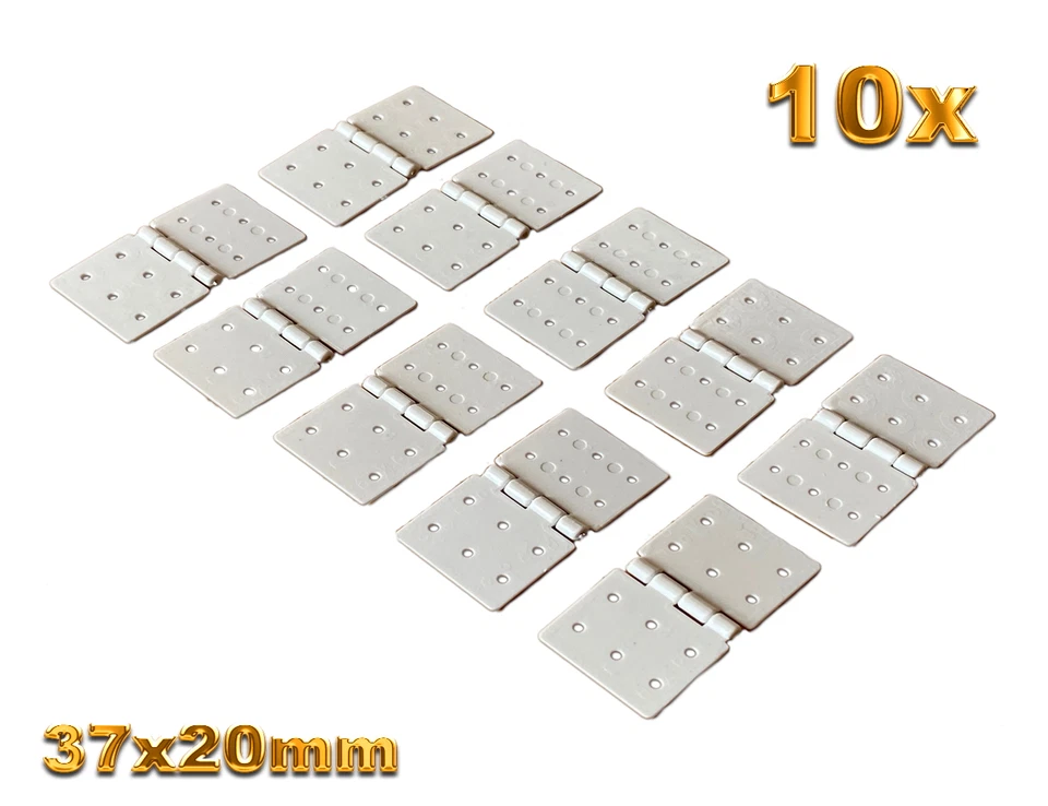 ✅ 10 Stück Nylon Scharnier 36x20mm RC Flugzeug Airplane Aileron Querruder Ruder - Bild 4 von 4