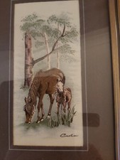 Cash's Of Coventry Woven Pictures 'New Forest Ponies' Wildlife Series Horses